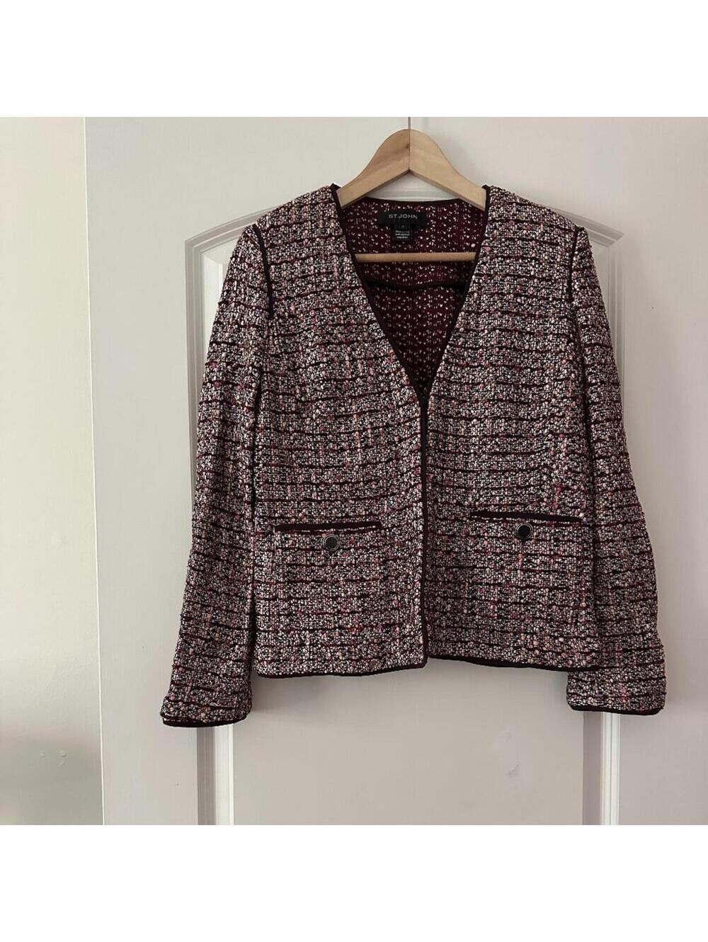 St John Womens Tweed Blazer